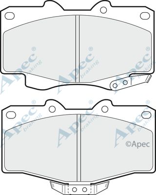 APEC BRAKING Комплект тормозных колодок, дисковый тормоз PAD703